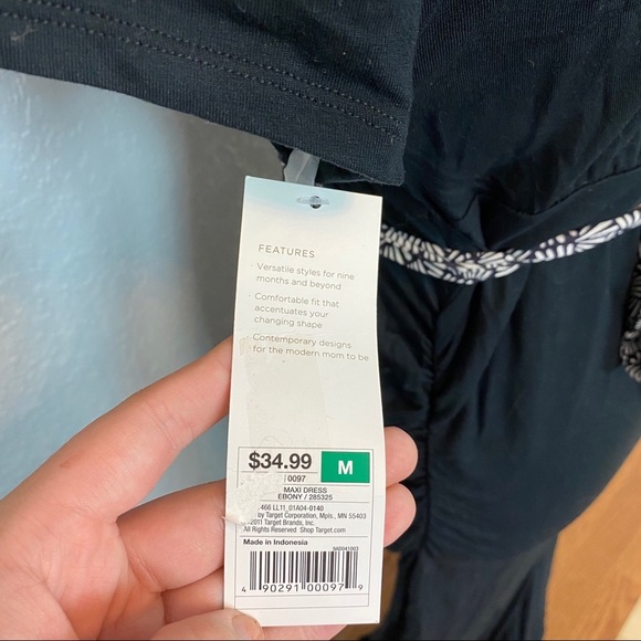 LIZ LANGE MATERNITY DRESS BELT+SCRUNCHING {Medium} - Picture 9 of 11